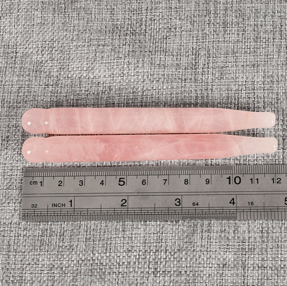 Cristallo Naturale Di Guarigione Della Pietra Di Massaggio Della Pietra Preziosa Ametista Bacchette Di Cristallo Di Quarzo For Agopuntura Bastone Gua Sha Strumento Di Raschiatura Raccolta Domiciliare - Foto 7