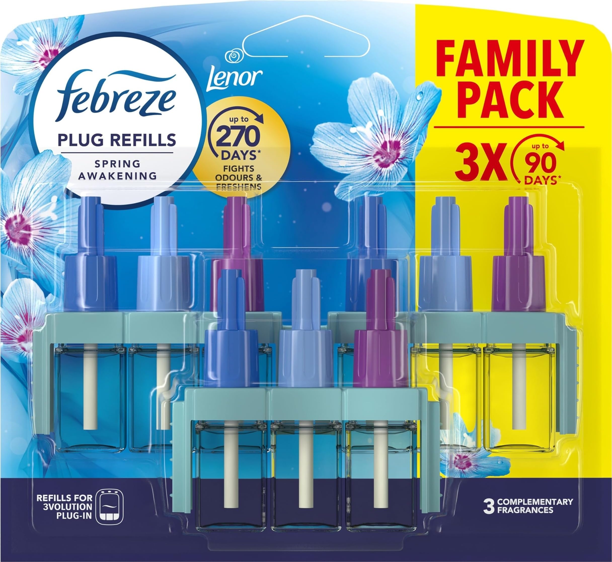 Febreze 3Volution Air Freshener Plug-in Refill Spring Awakening 3x20ML