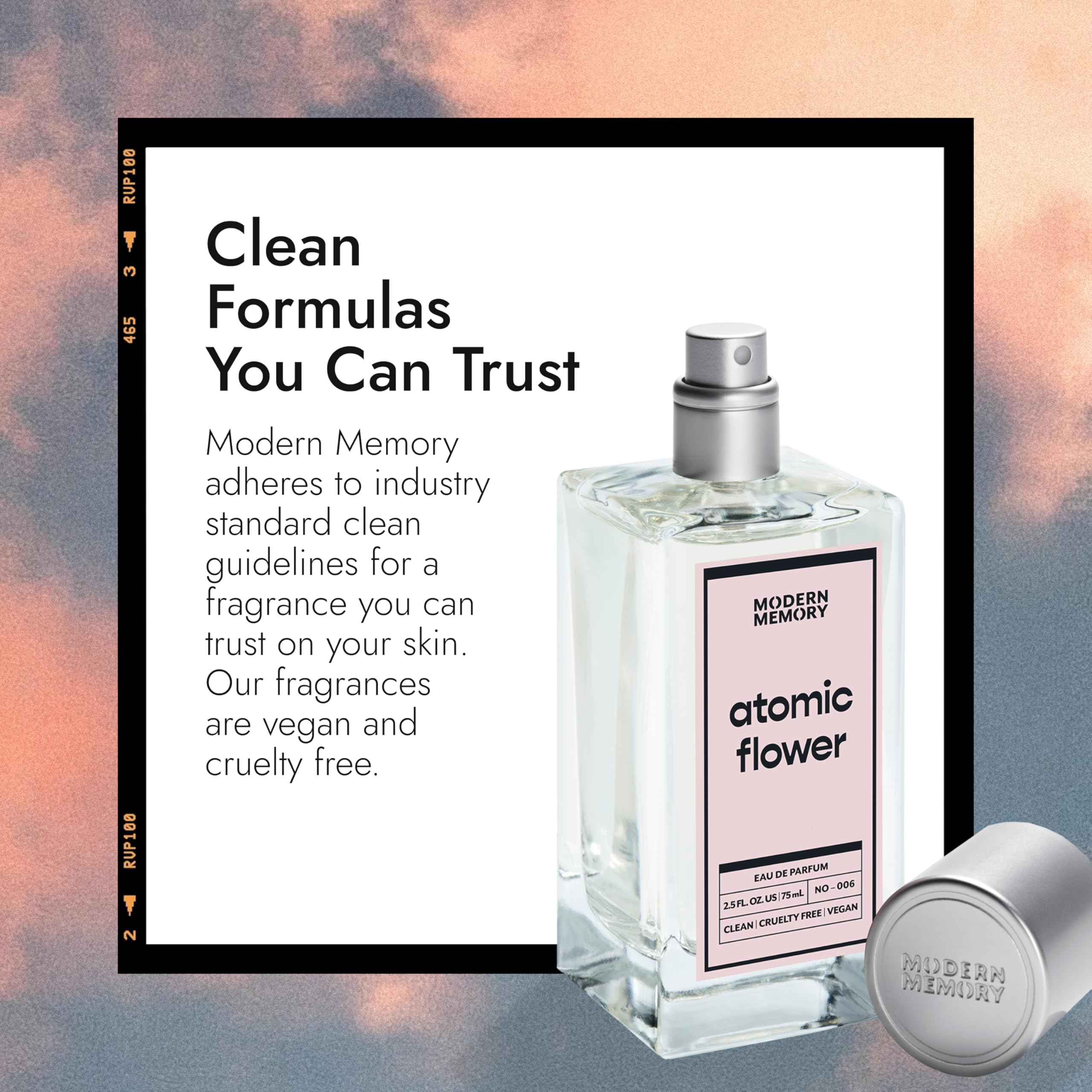 Atomic Flower Eau de Parfum, nuty zapachowe frezji, róży i wanilii, nadaje się do skóry wrażliwej, luksusowy zapach, 100 ml