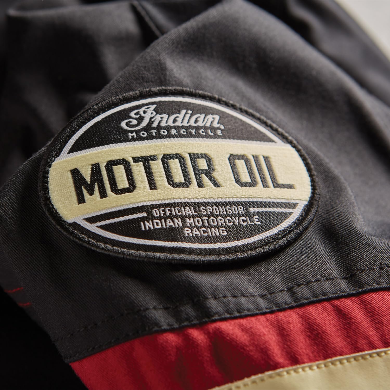Indian Motorcycle Men's Textile Flat Track Racing Riding Jacket