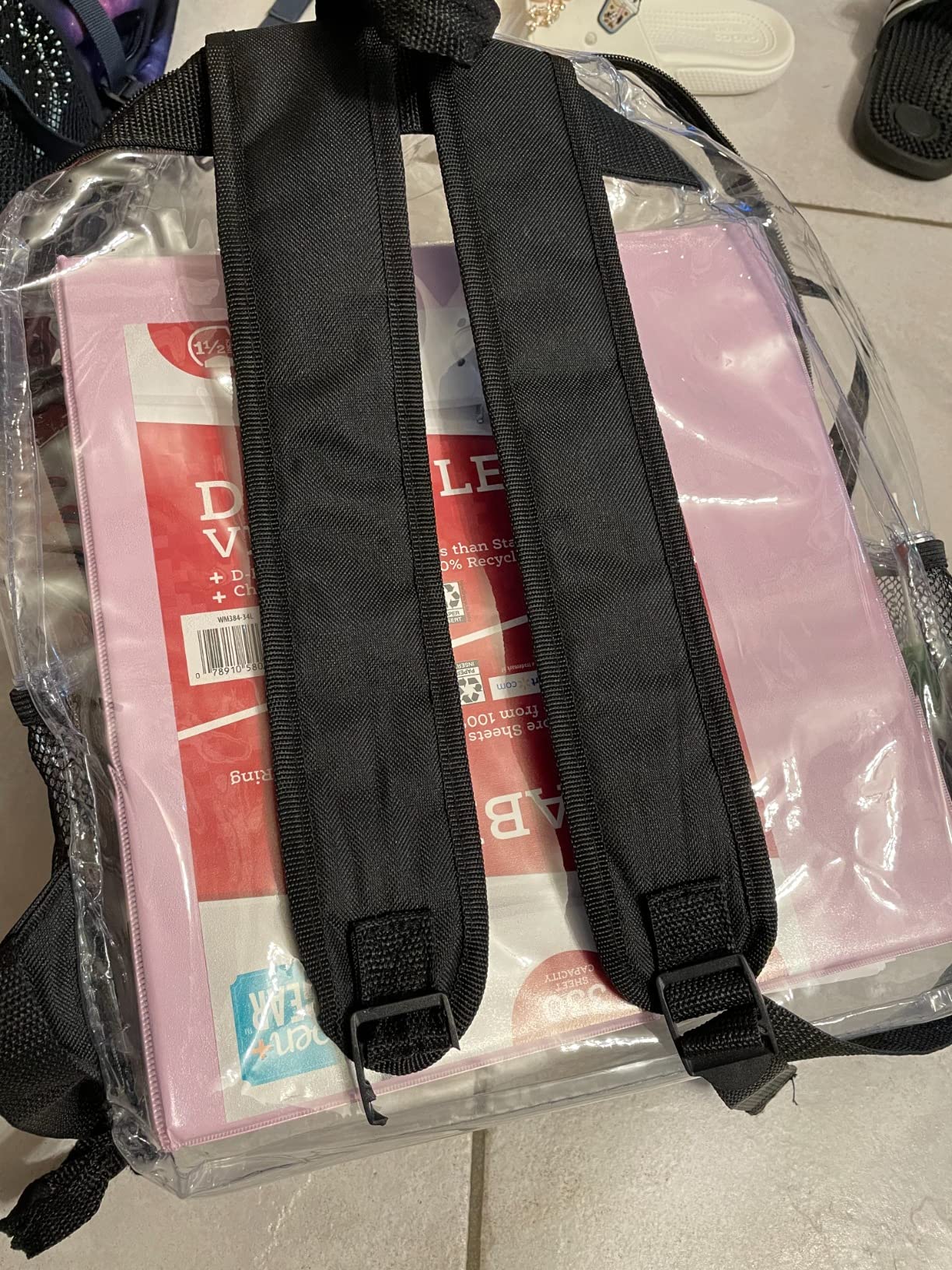 4/mo Finance Jomparo Clear Backpack Heavy Duty Transparent Backpack