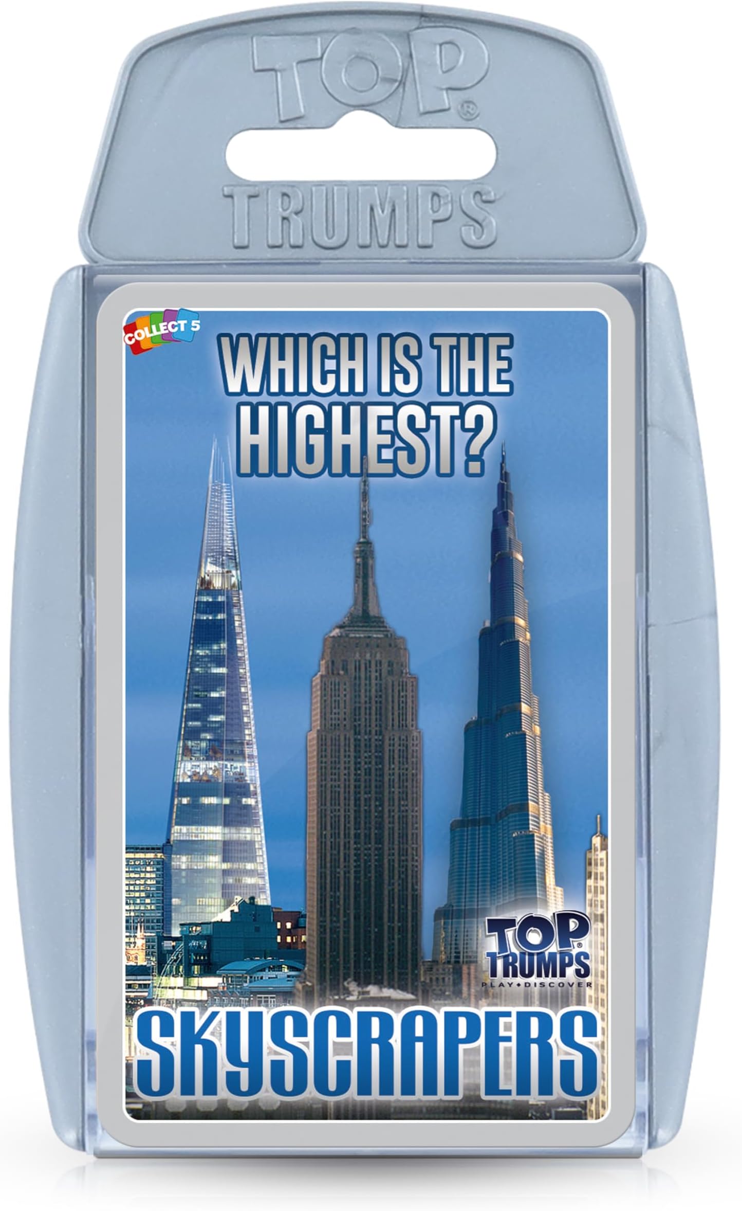 Top Trumps Card Game Skyscrapers - Family Games for Kids and Adults - Learning Games - Kids Card Games for 2 Players and More - Kid War Games - Card Wars - for 6 Plus Kids