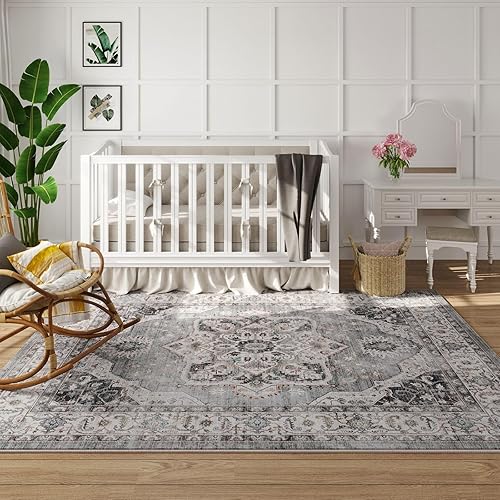 Miniatura 28 de Rugcomf Tapete para puerta interior, 2 x 3, lavable a máquina, tapete antideslizante de pelo bajo, para entrada, cocina, puerta principal, entrada