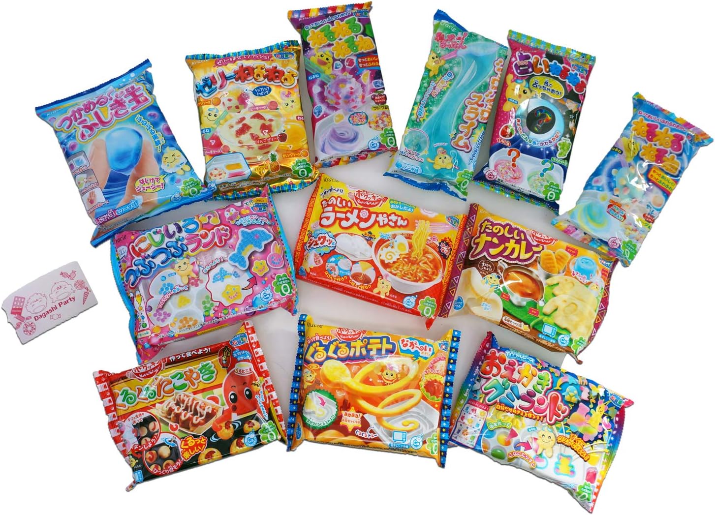 Assorted 5 bags Kracie Poppin' Cookin' DIY Gummy Candy Making Kit SET Takoyaki, Nerune, Ramen, Tsubupyon