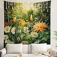 Vista 50 de Shrahala Palm Trees Los Angeles - Tapiz psicodélico grande para dormitorio y sala de estar (51.2 x 59.1 pulgadas, azul 1)