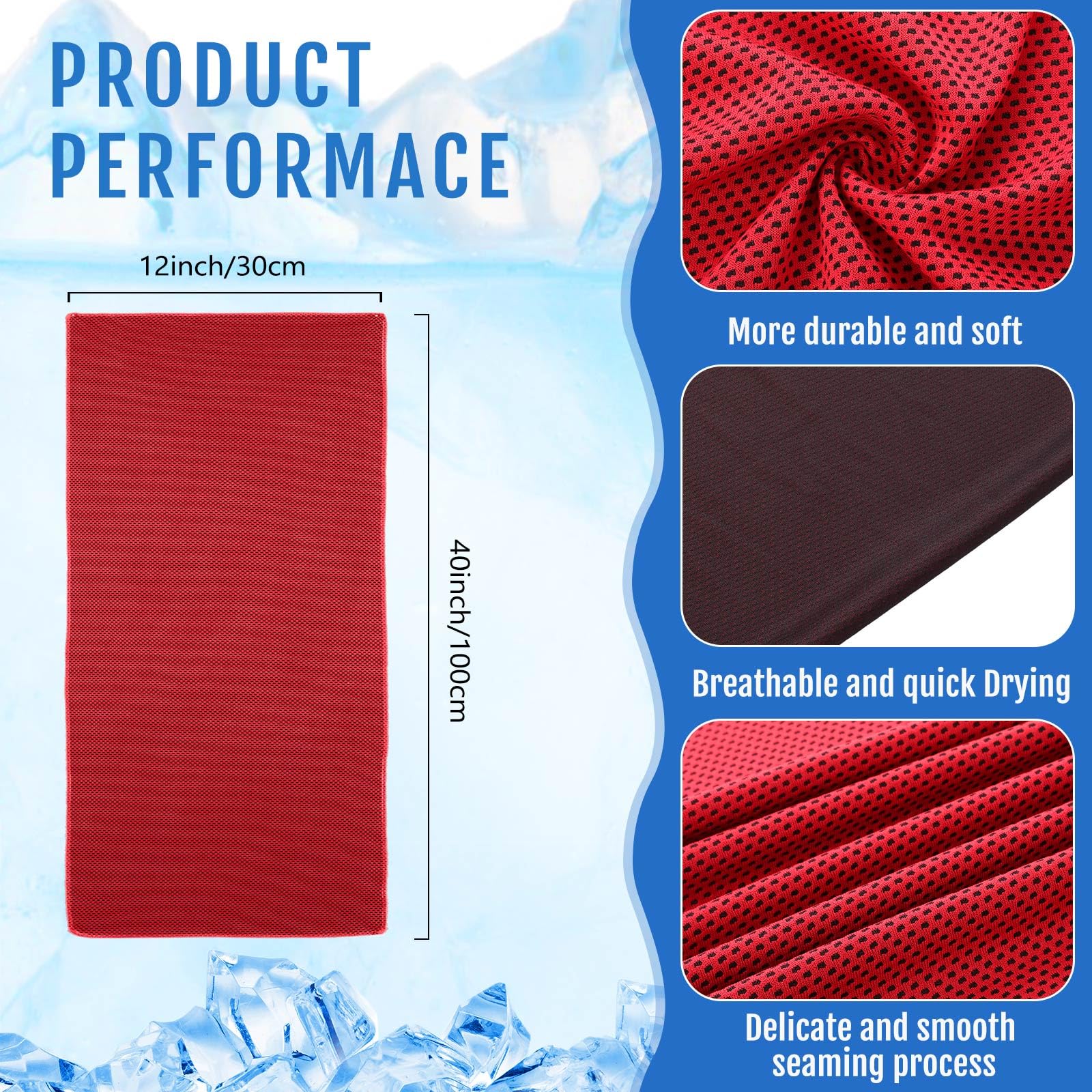 Hosuly 15 Pack Cooling Towels 40