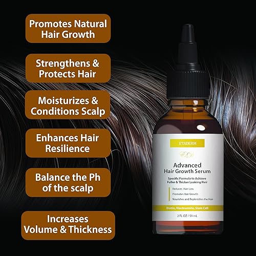 Miniatura 6 de Advanced Hair Growth Serum - Aceite para el crecimiento del cabello con aloe vera biotina, cafeína y queratina - Aceites para el cabello estimula el