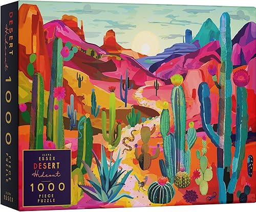 Elena Essex Rompecabezas de 1000 piezas para adultos, escondite del desierto, rompecabezas para adultos, de 1000 piezas, rompecabezas de parques