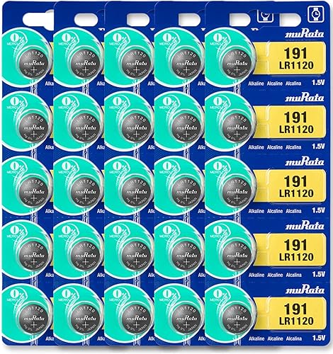 Miniatura 7 de Murata Batería LR1120 AG8 391A 1.55V Pila de Botón Alcalina (5 Baterías)