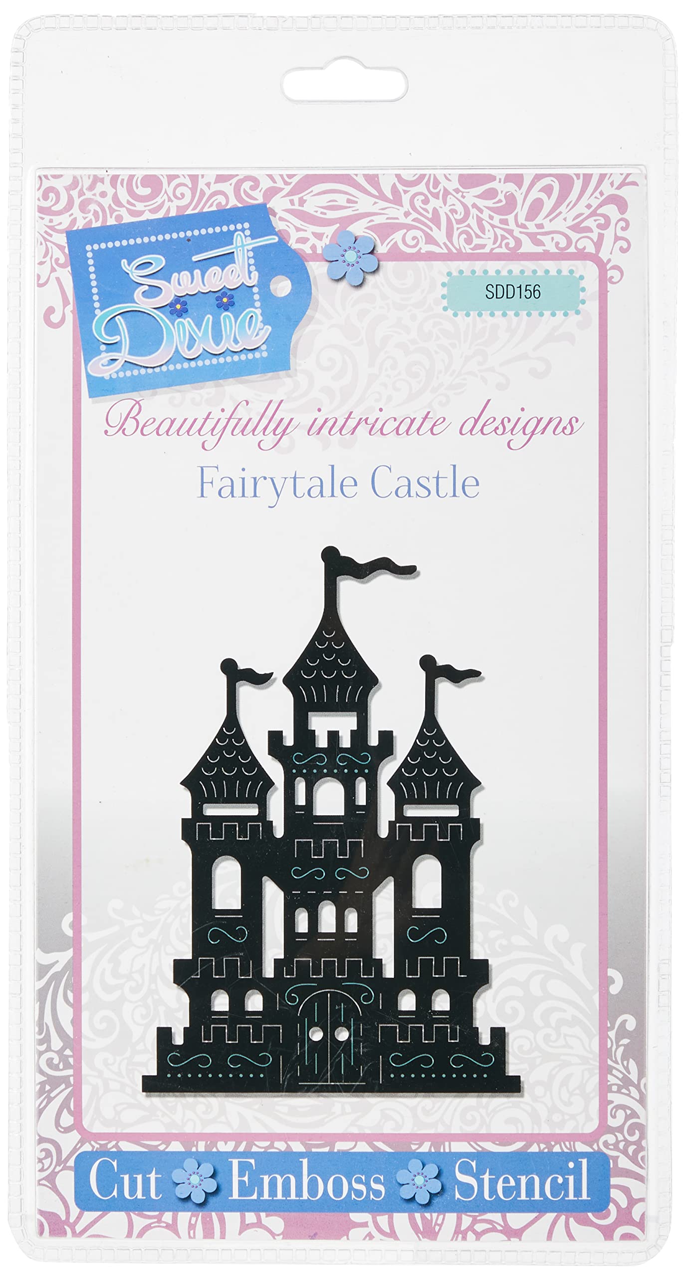 Sweet Dixie Grey Fairytale Castle Die, 29.4 X 15.8 X 0.9 Cm