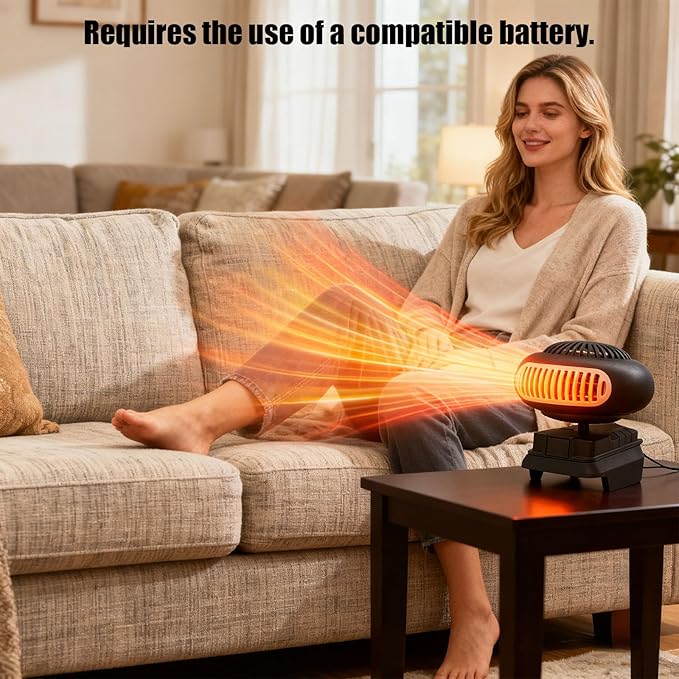 Calefactor Eléctrico Portátil USB 21V Compacto para Viajes y Espacios Pequeños miniatura 9