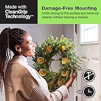 Vista 4 de FrogTape reMOVEables Heavy Duty Wall Hooks - No Damage - Easy to Remove & Reuse - Large Wall Hook with Adhesive Strips - Holds up to 5 lbs