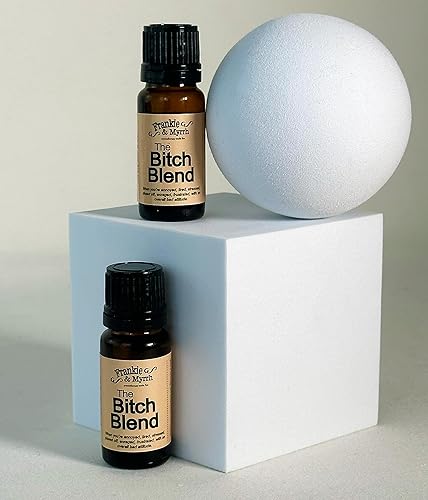 Miniatura 2 de Frankie & Myrrh The Bitch Blend con difusor de piedra de lava portátil | Mezcla de aceites esenciales para el estado de ánimo, irritabilidad,