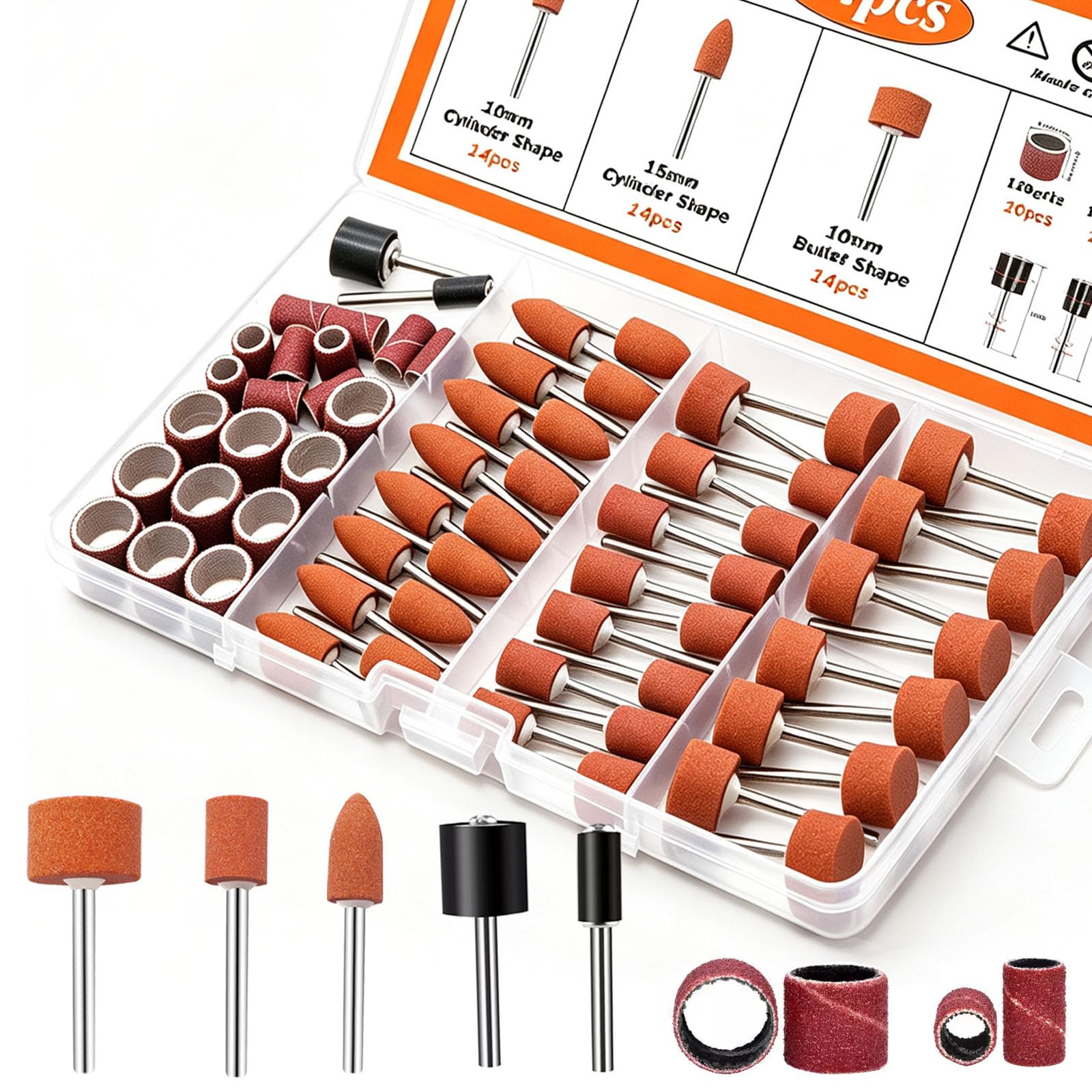 Dremel Sanding Bits - 64 Pcs 1/8 Inch -1 Dremel Sanding Bits - 64 Pcs 1/8 Inch -1