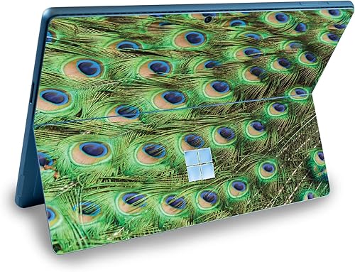 MightySkins Skin compatible con Microsoft Surface Pro 9 (2022) - Patrón de pavo real | Funda protectora de vinilo duradera y única | Fácil de