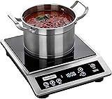 ChangBERT Induction Cooktop, Commercial Grade Portable Cooker, Large 8” Heating Coil, Premium Stainless Steel Countertop Burner with NSF Certified, 10 Hours Timer Powerful 1800W Professional Hot Plate ChangBERT Induction Cooktop, Commercial Grade Portable Cooker, Large 8” Heating Coil, Premium Stainless Steel Countertop Burner with NSF Certified, 10 Hours Timer Powerful 1800W Professional Hot Plate