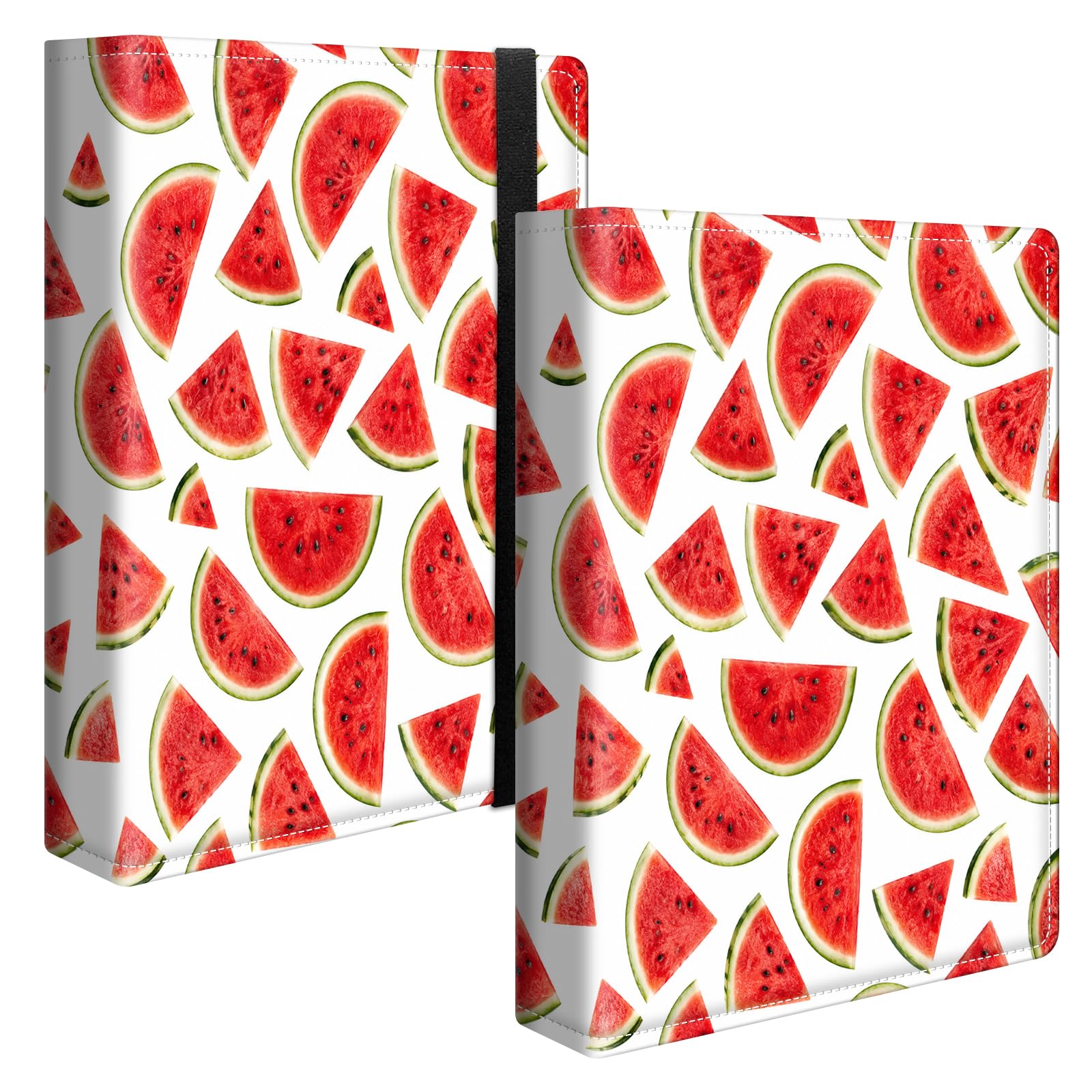 Watermelon Photo Album 4x6 120 Pockets Photos with Strong Elastic Band, Small Mini Albums Sheet Protector Folder for Photos, Album for Family Wedding Anniversary Baby Women Men Vacation Gift