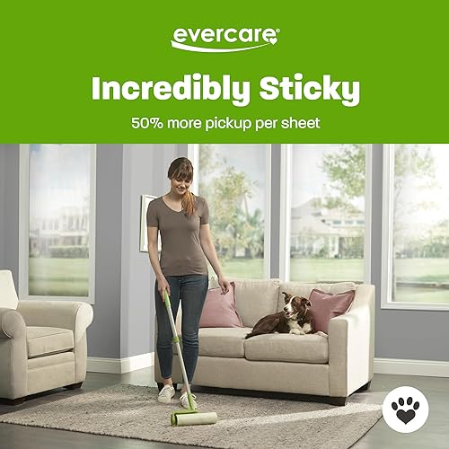Miniatura 4 de Evercare Paquete de 3 repuestos de rodillo de pelusa multiusos para mascotas 50 unidades paquete de 3