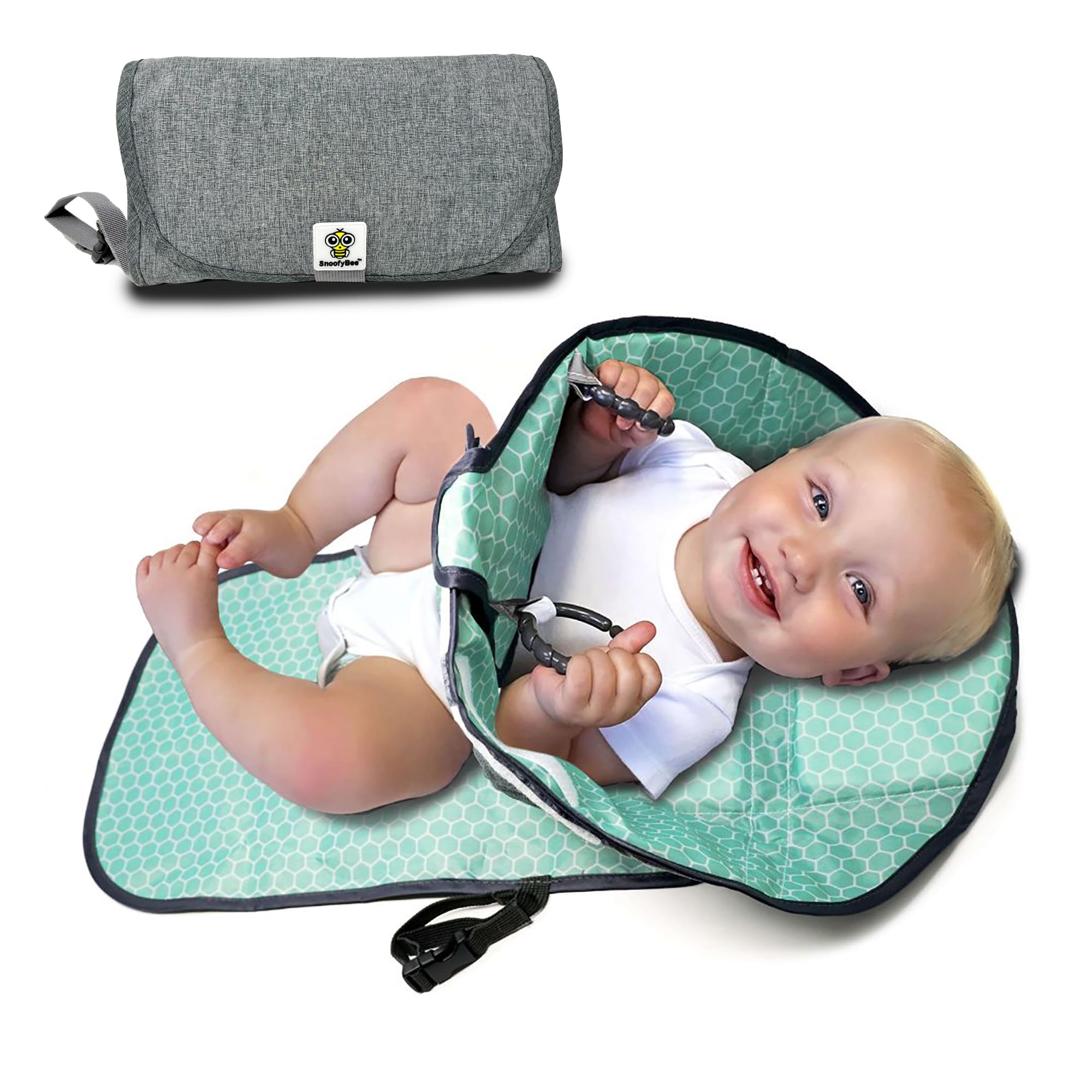 Buy SnoofyBee Portable Clean Hands Changing Pad. 3in1 Diaper Clutch