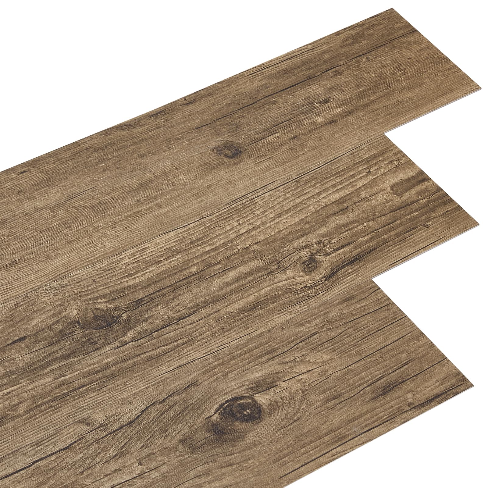 36pcs Floor Tiles Self Adhesive Lino Flooring with Wood Effect Self Adhesive Floor Planks 2.0 mm Thick for Kitchen Living Room and Bathroom Floor Planks 91.5 cm x 15.2 cm(5.02㎡,Walnut) — image 1