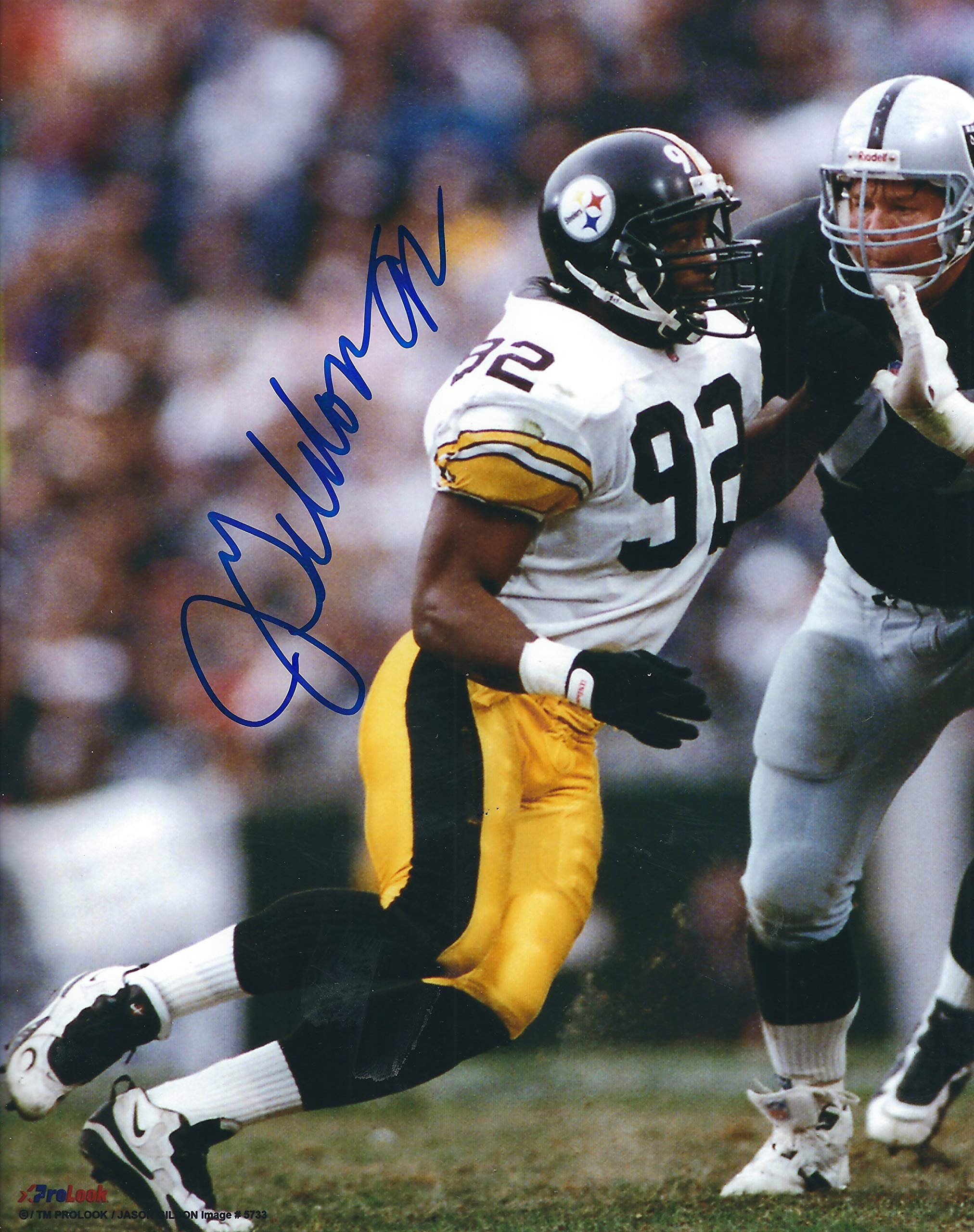Autographed JASON GILDON Pittsburgh Steelers 8x10 Photo with COA