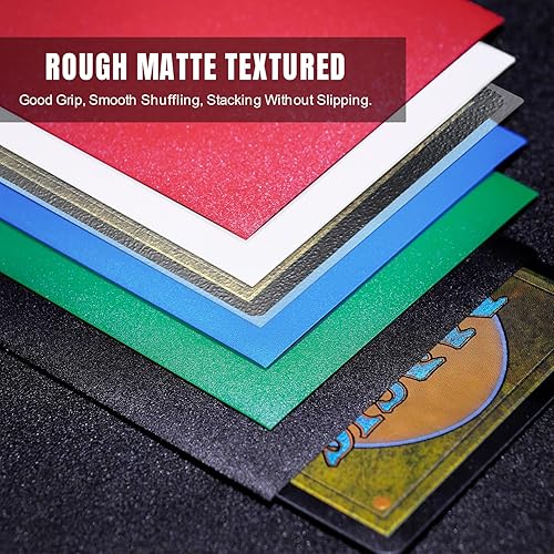Miniatura 3 de 300 fundas mate Magic The Gathering para cartas protectoras, acabado rojo mate, fundas MTG barajadas perfectas, juegos estándar y tamaño de tarjeta