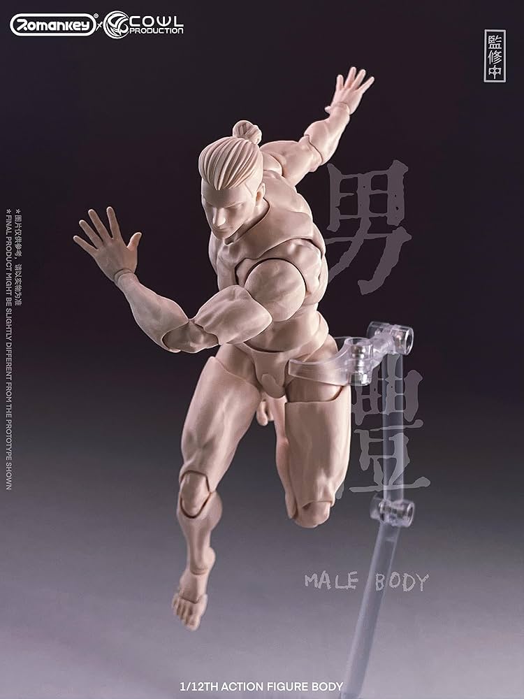 1/12 Romankey x COWL 超可動男性素体 (ホワイト) Amazon.co.jp: Romankey x COWL 超可動男性素体 [ホワイト] 1/12