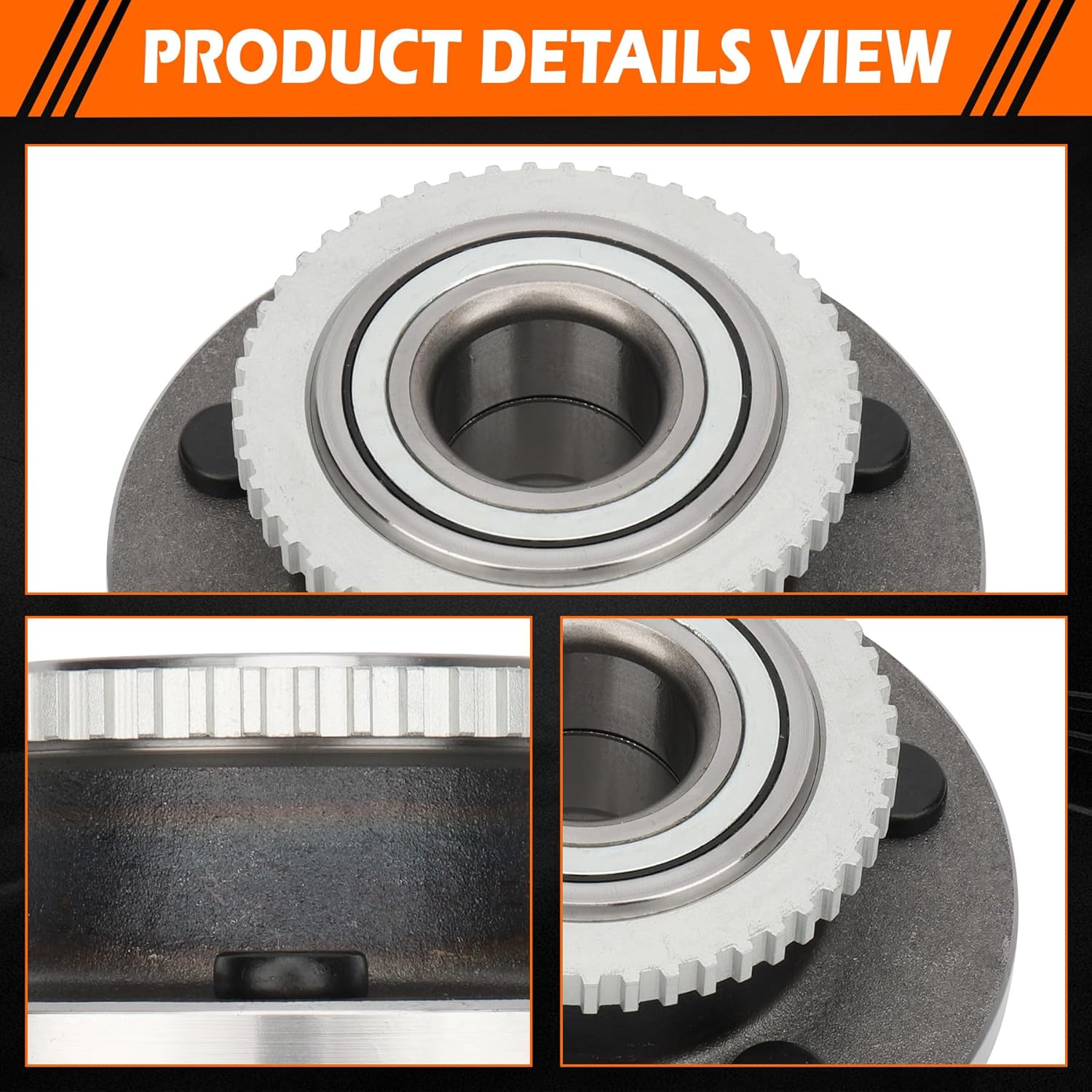 GAHA 513202 Front Wheel Hub and Bearing Assembly Compatible for Ford Crown Victoria 1997–2002; for Lincoln Town Car 1997–2002; for Mercury Grand Marquis 1997–2002; 5 Lugs