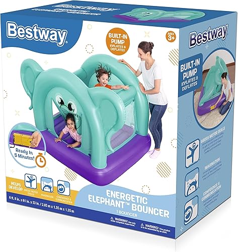 Miniatura 9 de Gorila inflable de elefante energético, 6' 8" x 61" x 53"