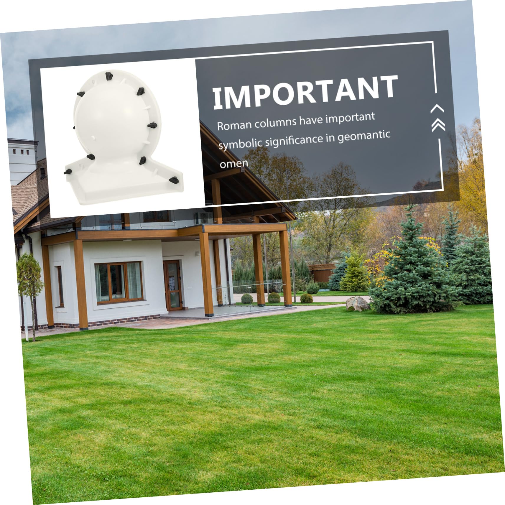 Toddmomy Kugelförmige Bauvorlage für Römische Säulen mit Blumenmuster aus Pp Benutzerfreundlich und Vielseitig für Garten und Innendekoration mit Feng Shui Effekt Zufällige Farbe