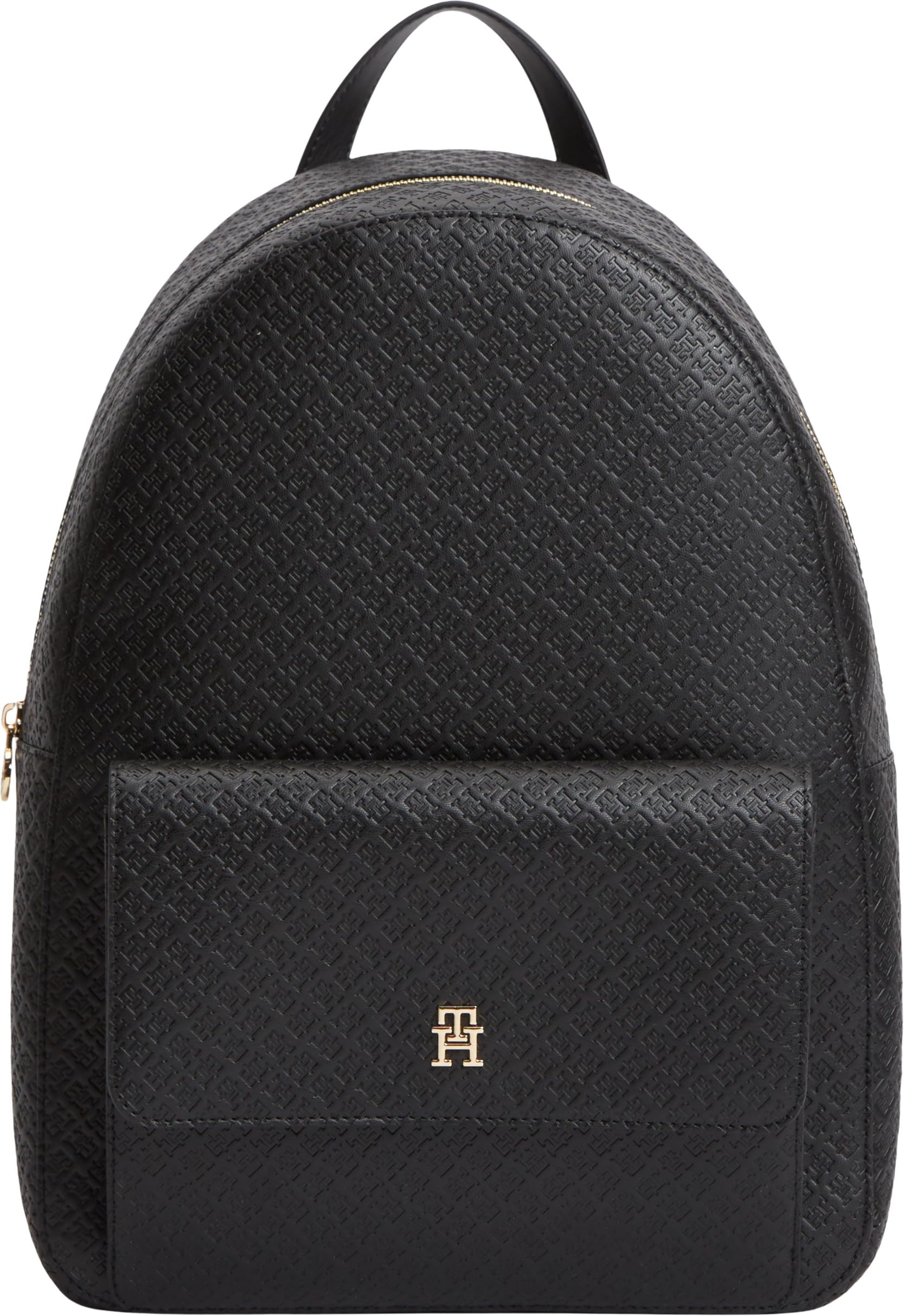Tommy Hilfiger Women Th Icon Backpack Mono AW0AW19284 Backpack, BLACK (Black), One Size