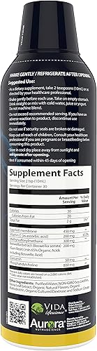 Miniatura 8 de Aurora Nutrascience, exoFlex Eggshell Membrana con BiovaFlex,+ vitamina C, curcumina, y boswellia, 10 onzas líquidas (10.1fl oz)