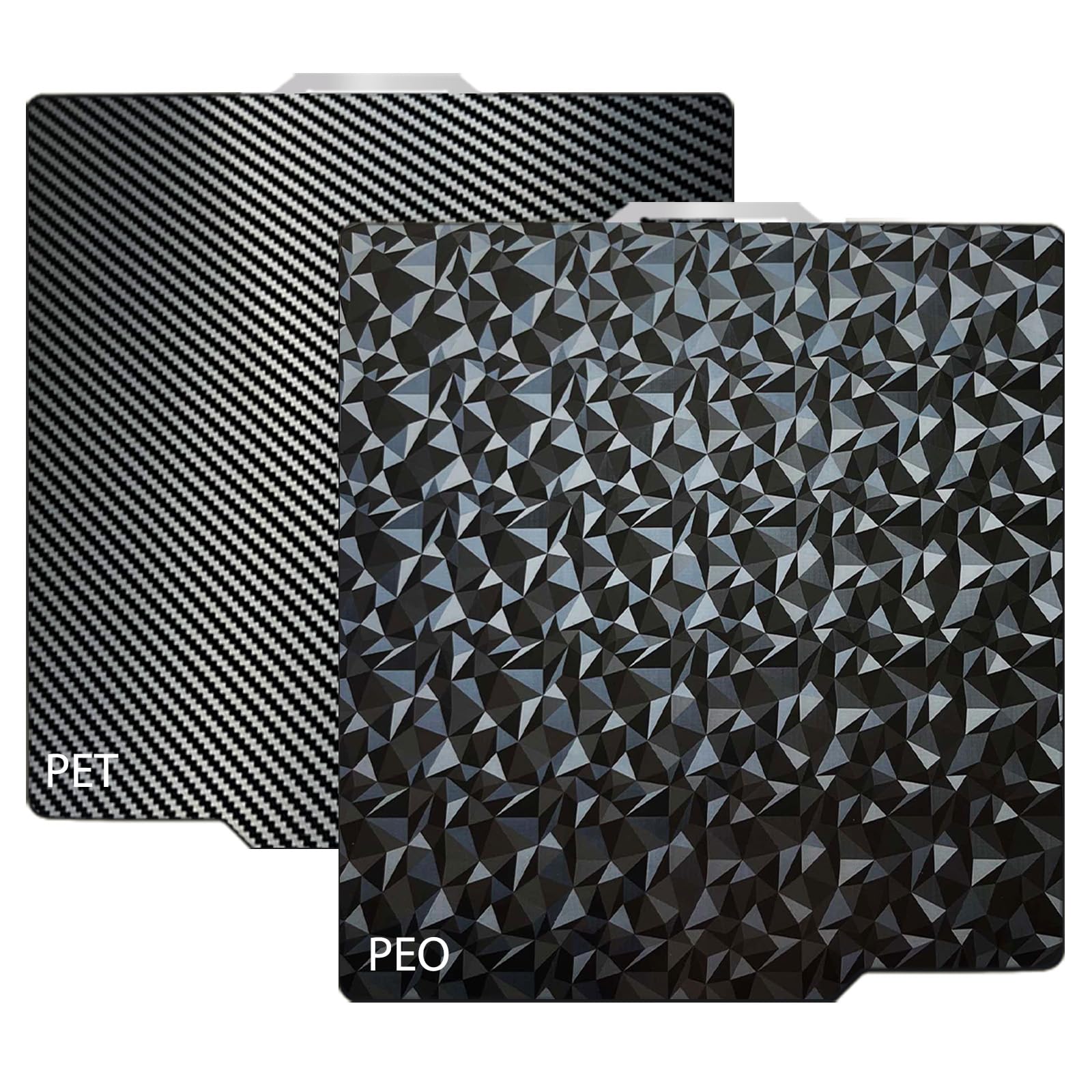 JUUPINE 3D Printer Build Plate Smooth PEO+Smooth PET 257x257mm Spring Steel Sheet for Bambu Lab P2S/X2D/X1/X1C/X1E/P1P/P1S/A1 Heat Bed for Bambu lab X2D Build Plate (Carbon Fiber + Diamond Pattern)