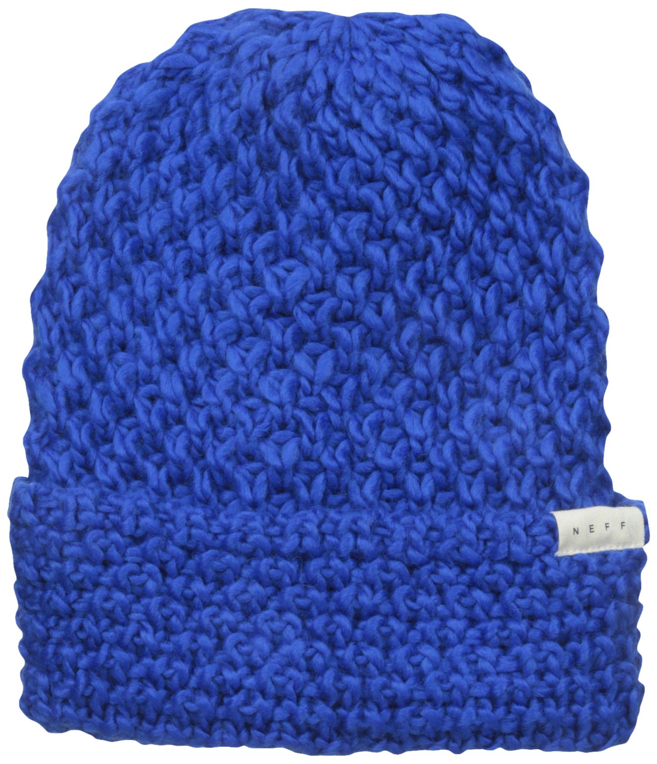Women's Marsh Textured Fold Beanie, Blue, One Size