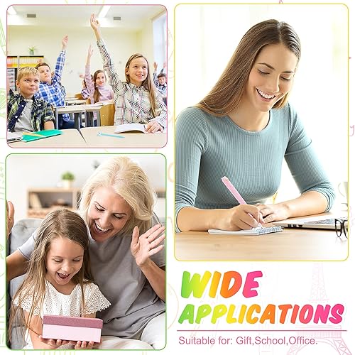 Vista 6 de Tenare 12 bolígrafos Lama de tinta de gel de alpaca Kawaii Cute Animal Negro 0.020 in para niños