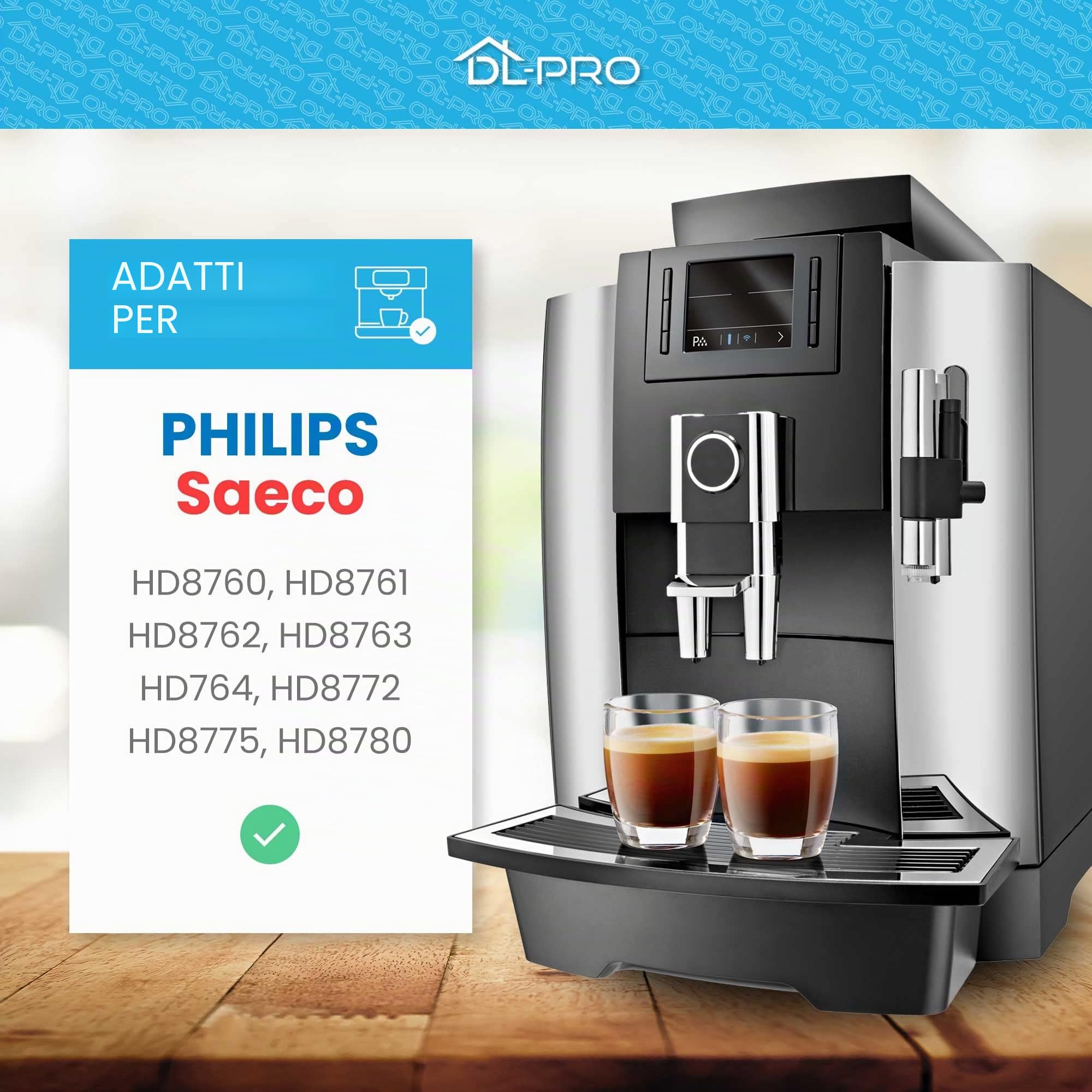 DL-pro Gruppo caffè 8GR 8BAR V3 per Philips Saeco 421944052461 per macchina da caffè automatica Incanto Odea Minuto HD8760 HD8761 HD8762 HD8763 HD764 HD8772 HD8775 HD8780