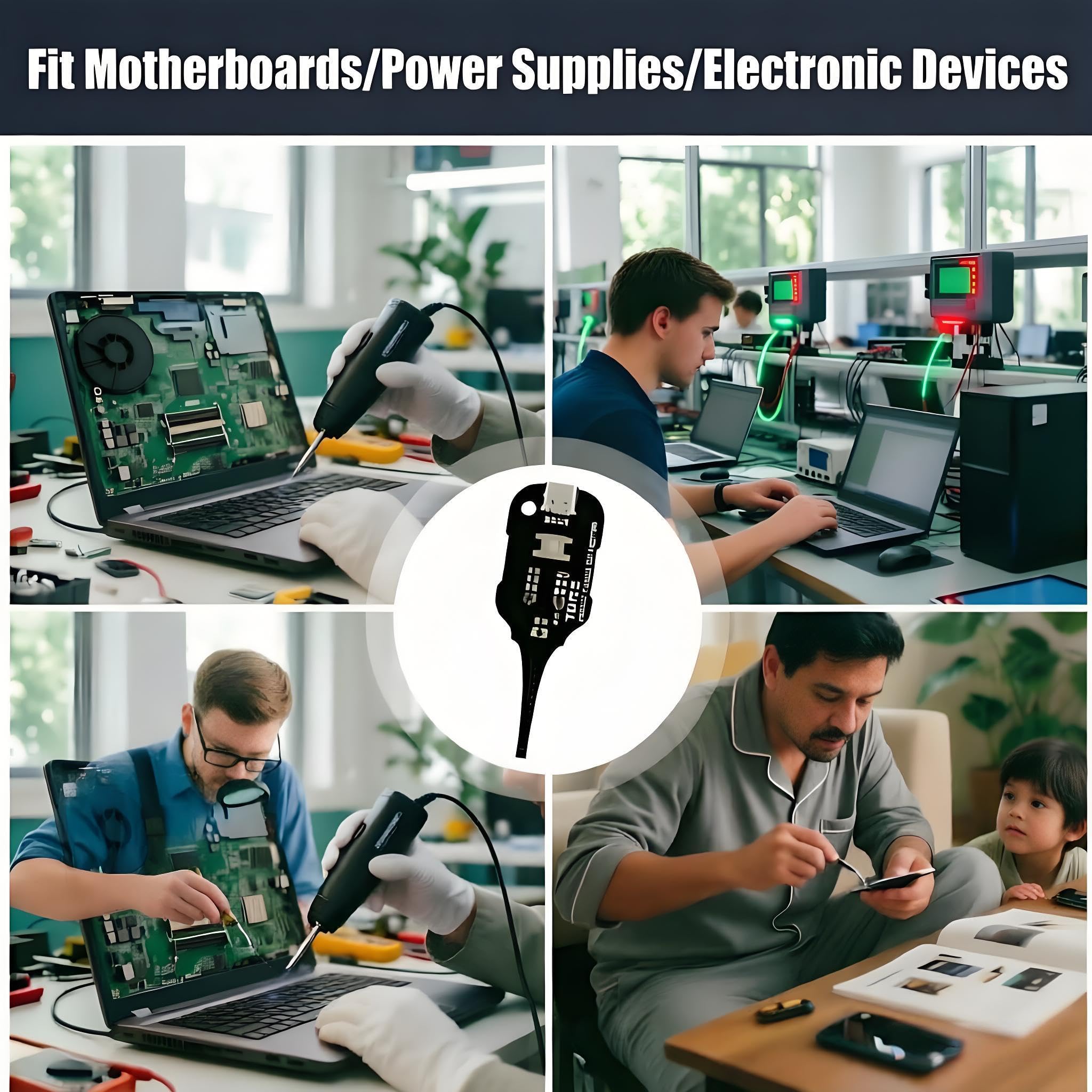 Tester Induttori Circuito Portatile Tester di Induttanza per Induttori Tester Bobina Scheda Madre Induttanza Rilevatore di Test per Riparazione PCB Manutenzione Elettronica