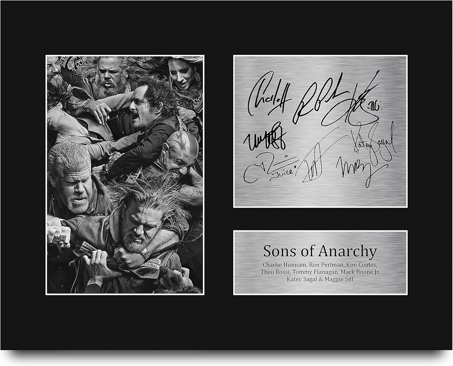 HWC Trading Sons of Anarchy SOA Gifts USL Printed Signed Autograph Picture for TV Show Fans - US Letter Size