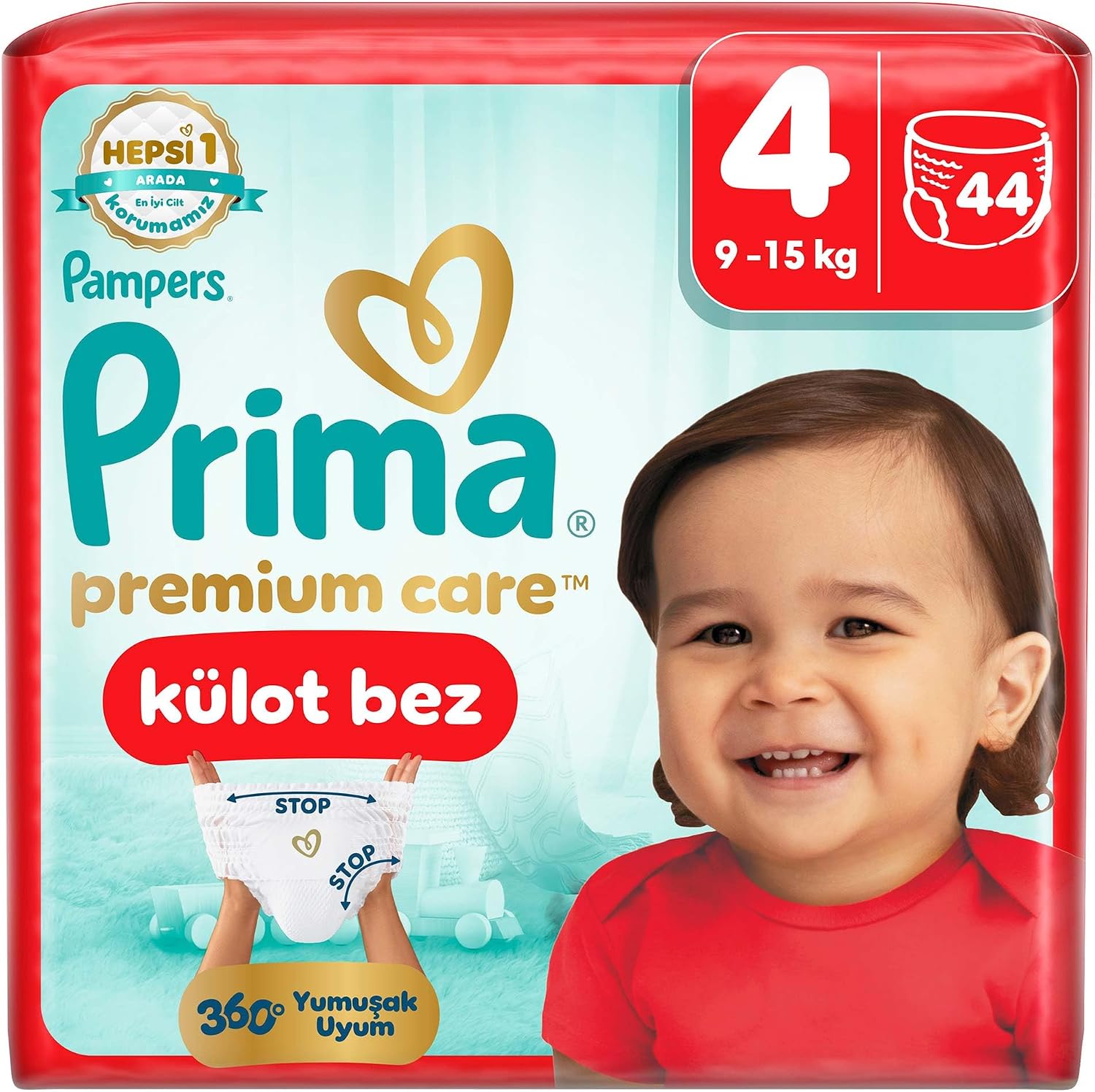 Prima Premium Care Külot Bebek Bezi 4 Numara 44 Adet Maxi İkiz Paket