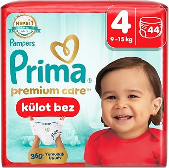 Prima Premium Care Külot Bebek Bezi 4 Numara 44 Adet Maxi İkiz Paket