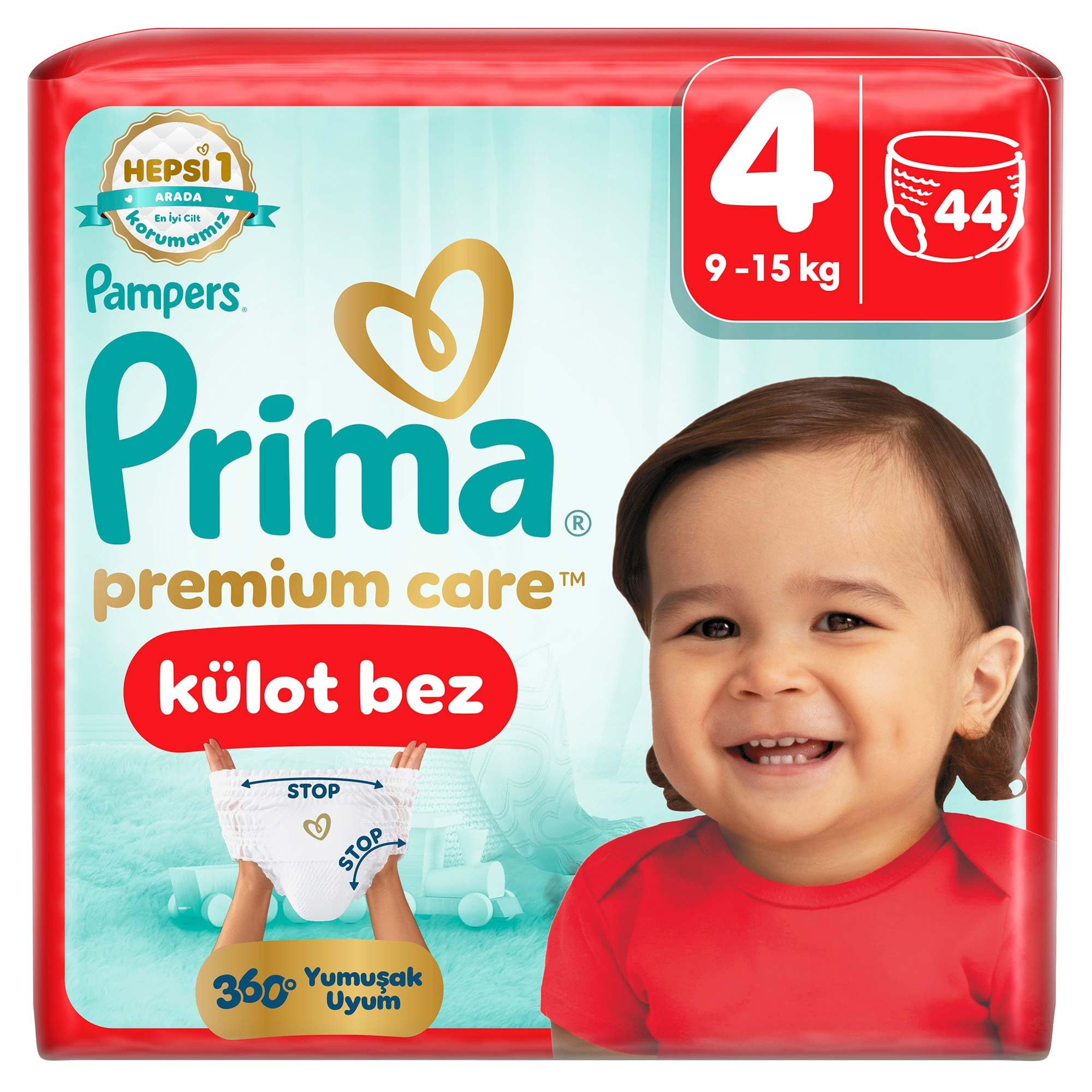 Prima Premium Care Külot Bez 4 Numara 44 Adet Bebek Bezi