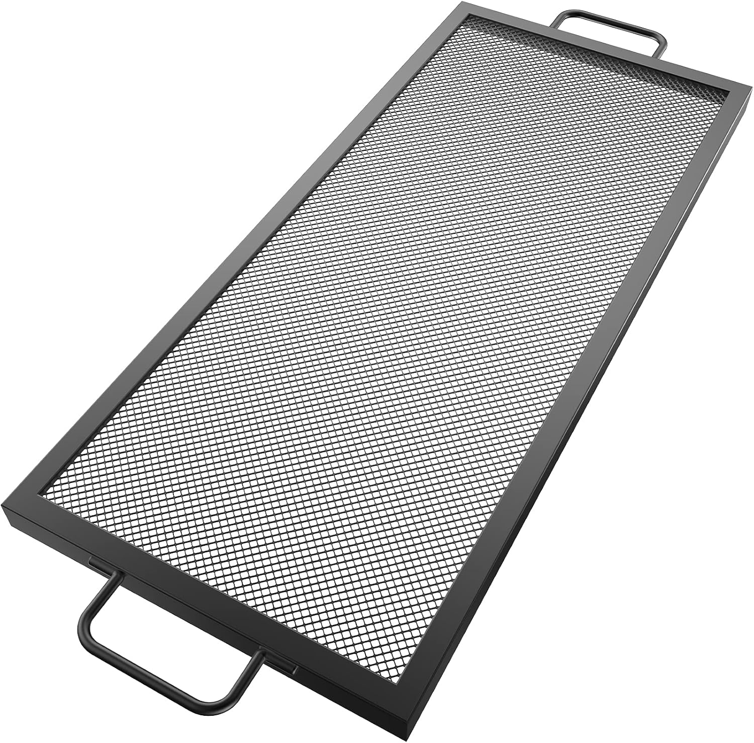 VEVOR Rectangle Fire Pit Grate, 32 x 15 inch Fire Pit