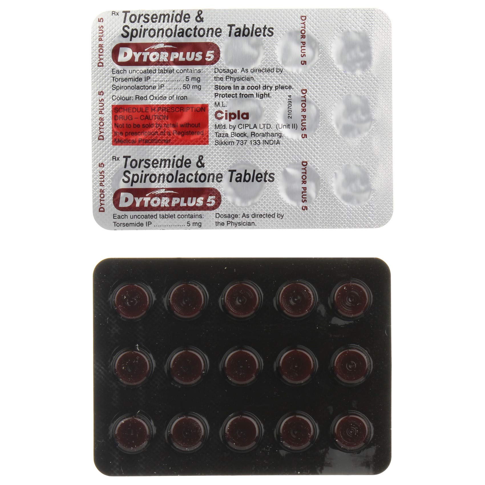 Dytor Plus 5 - Strip of 15 Tablets