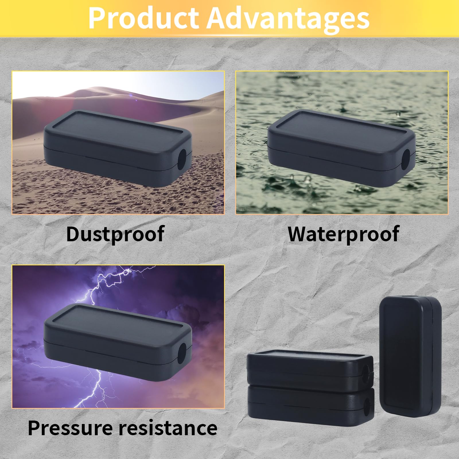 イナウトStack BOX Higt + Stack BOX Cover 380 YXQ 40mmx20mmx11mm Power Project Enclose Case Junction Box