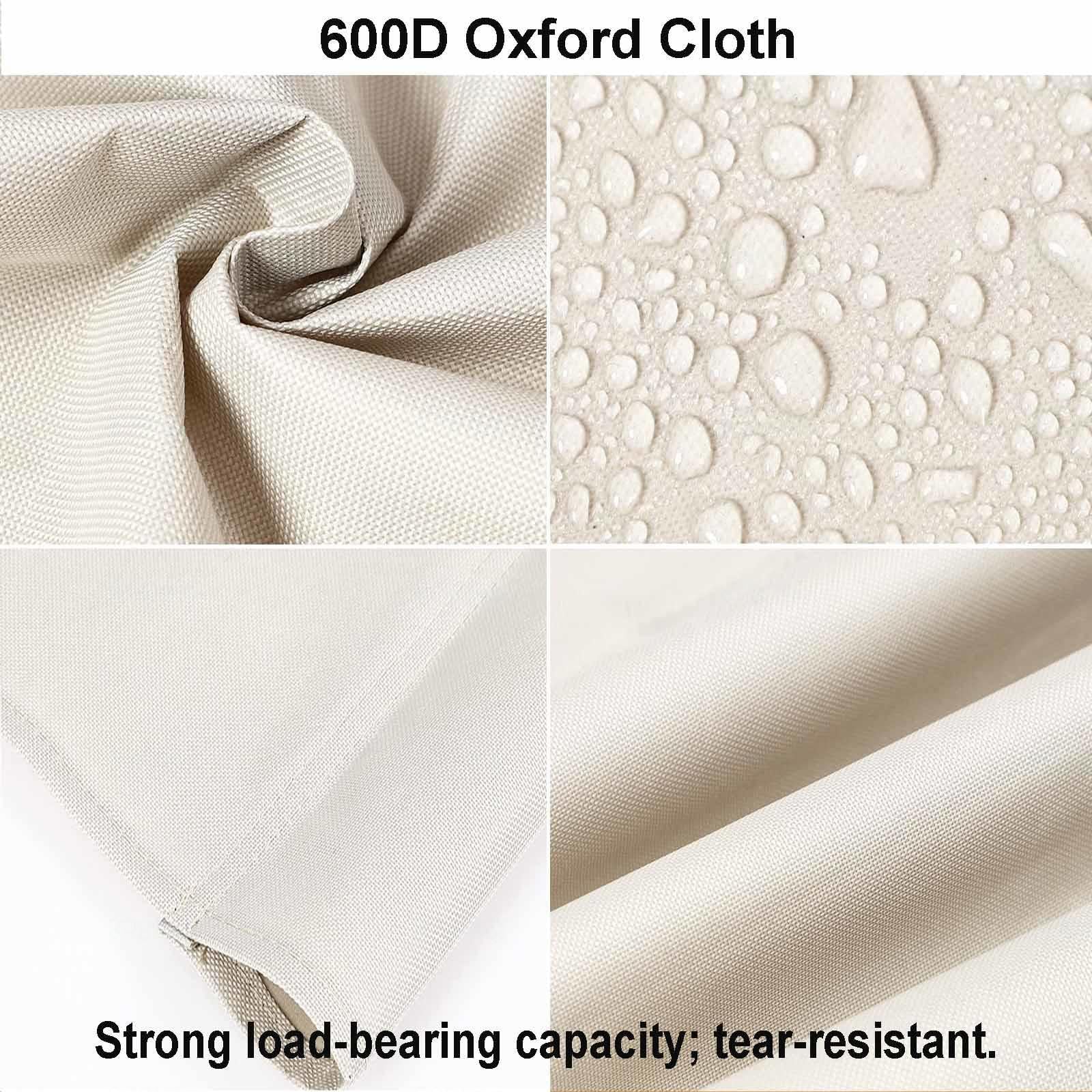 Fodera per Cuscino per Dondolo da Patio Tessuto Oxford 600D Copertura per Seduta di Dondolo Impermeabile per Veranda, Giardino, Cortile, Altalene,Coffee-127×48×52cm