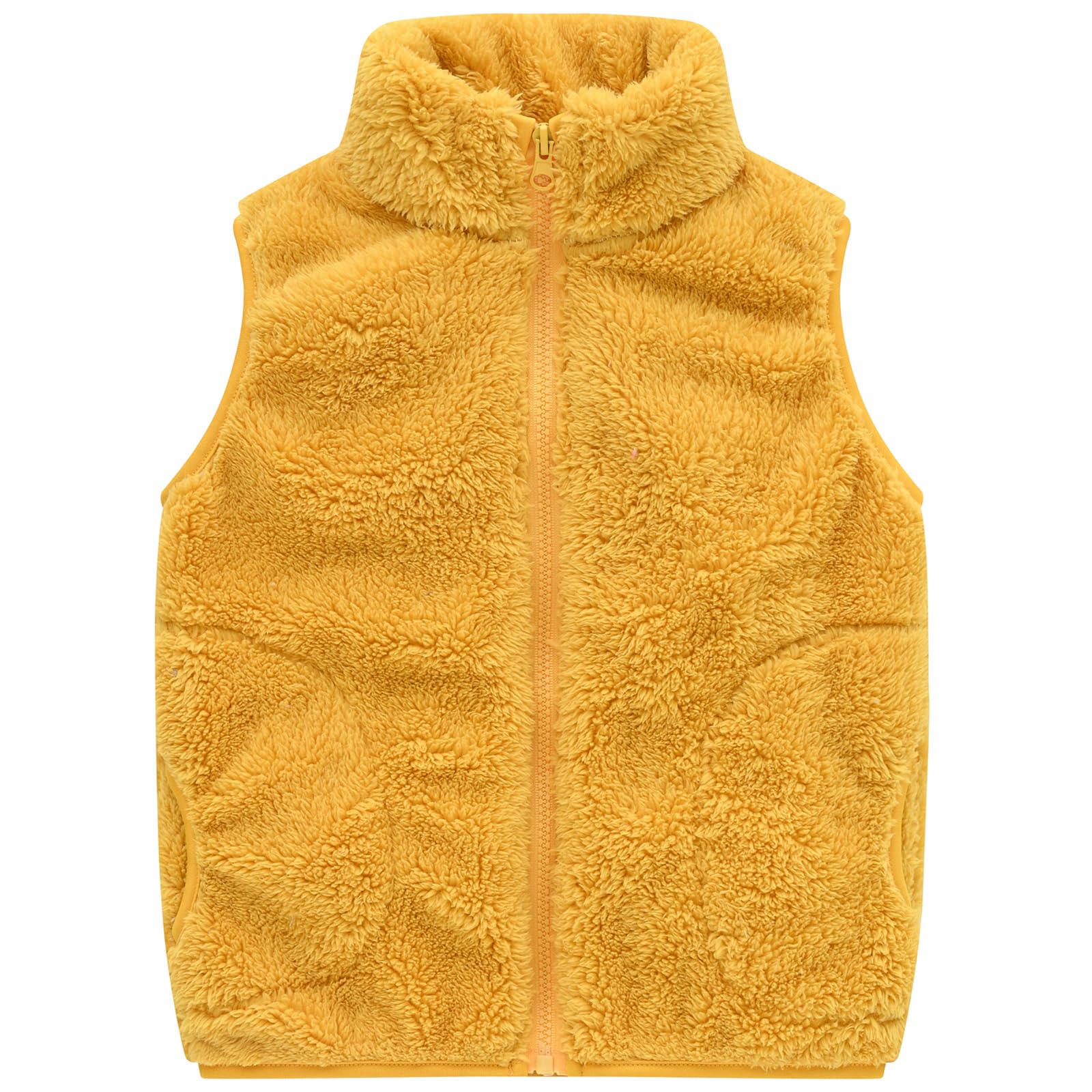 AIWUHE Toddler Boys Girls Fleece Vest Kids Polar Fleece Zipper Jacket Sleevless Fall Winter Warm Outerwear With Pockets 2-6Y