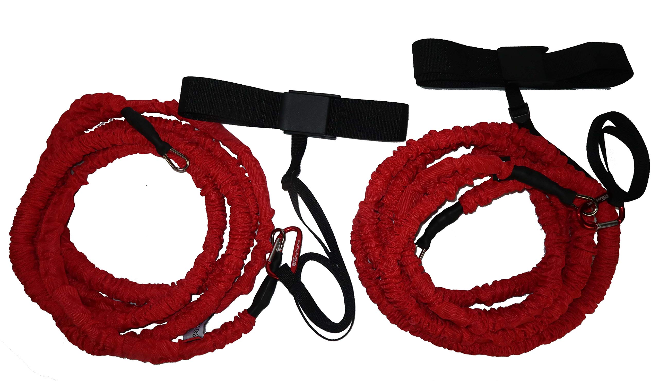 ONE Swim 25 Yard Long Resistance Cord with Belt and Quick Change (Green- 22 lbs)