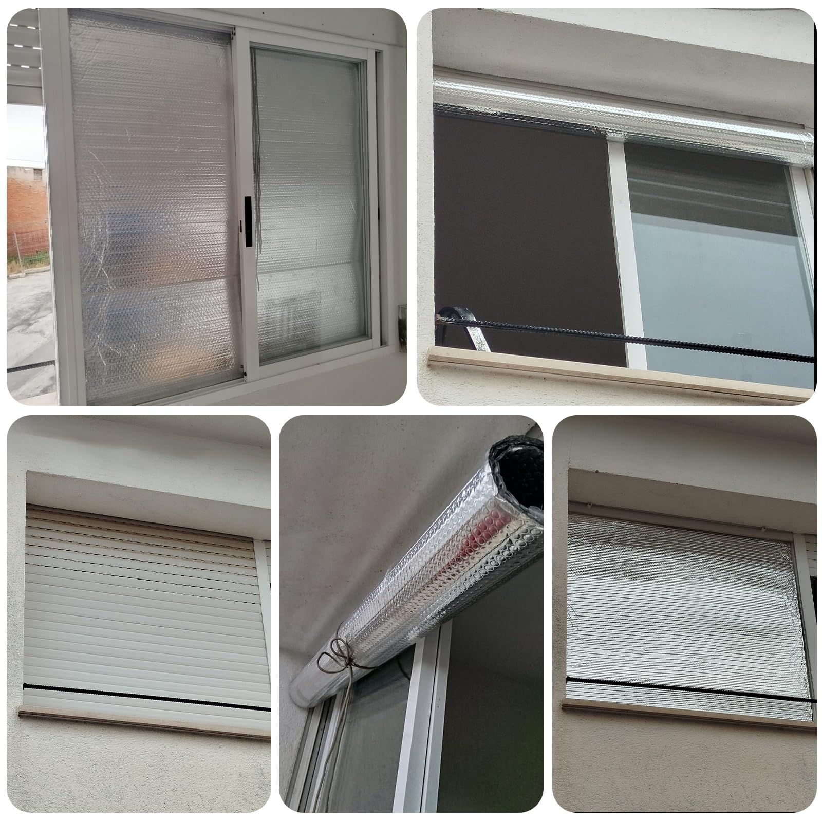 Optimer Home - Heat insulation for windows reduces summer heat, 1.5 x 1.2 m, heat insulation is self-adhesive without tools to install