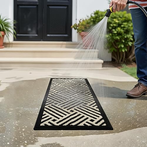 Miniatura 398 de GRANNY SAYS Felpudo para interiores, 32 x 48 pulgadas, antideslizante, tapete grande para puerta, tapete de bienvenida para exteriores, lavable