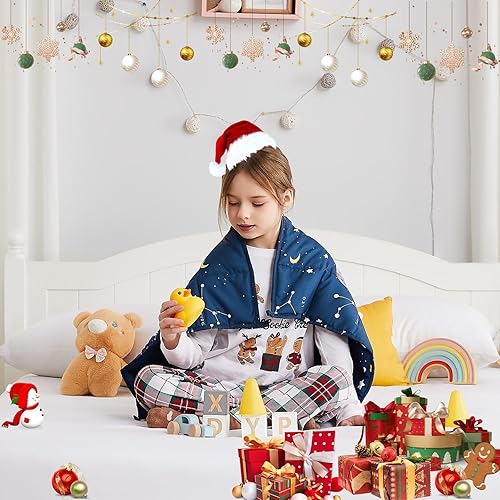 Miniatura 168 de HOSUKKO Manta con peso, manta pesada de unicornio rosa de 3 libras, manta transpirable (36 x 48 pulgadas, 3 libras)